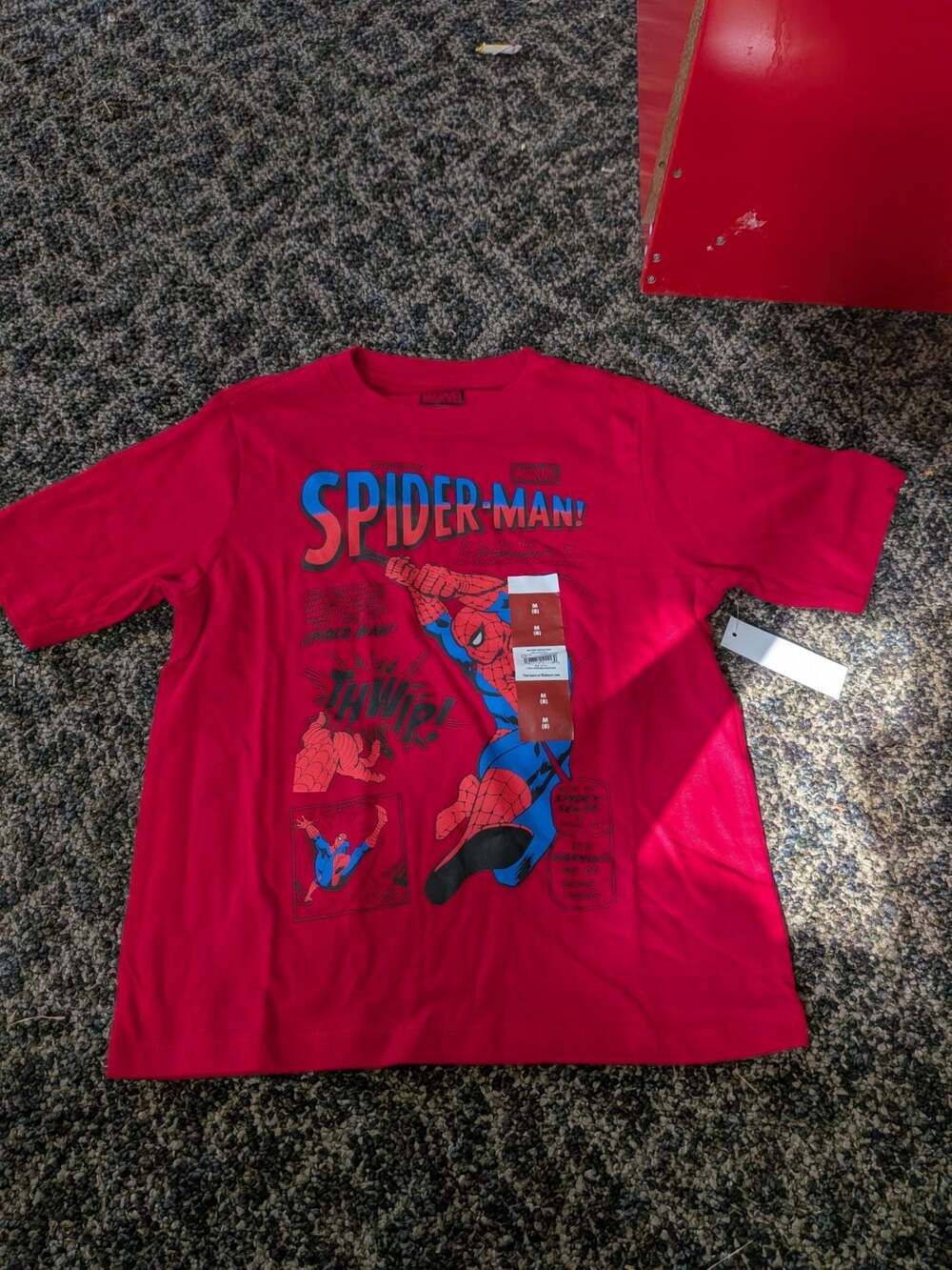 Marvel Spider-Man Comic Graphic Short Sleeve T-Shirt